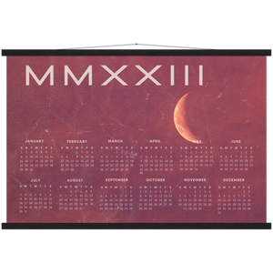 2023 Pink Moon MMXXIII Poster Calendar with Hangers