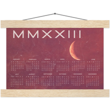 Load image into Gallery viewer, 2023 Pink Moon MMXXIII Poster Calendar with Hangers