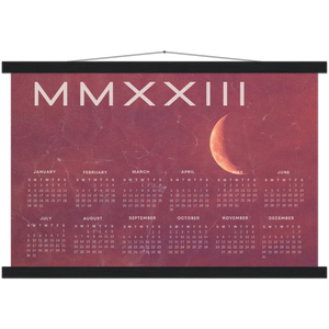 2023 Pink Moon MMXXIII Poster Calendar with Hangers