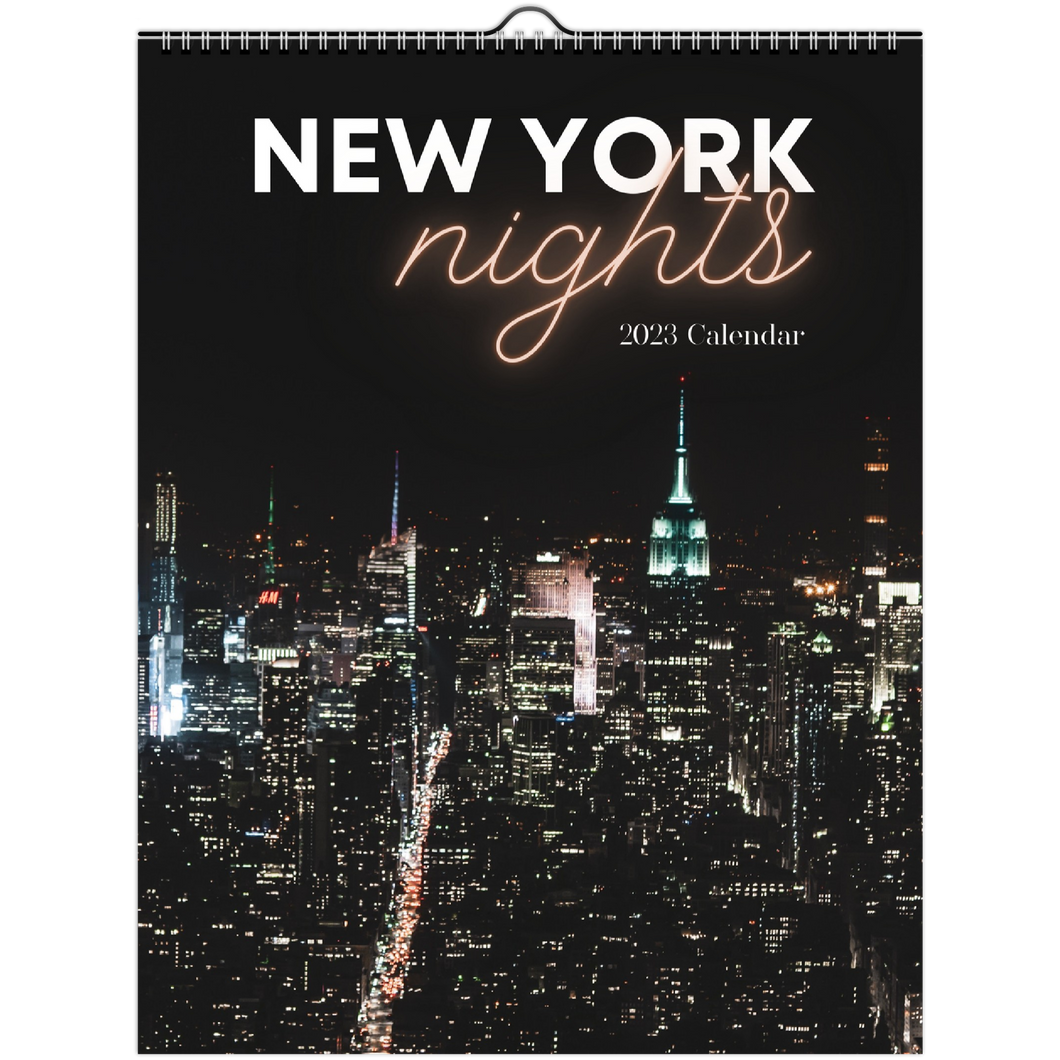 2023 New York City Vertical Print Wall Calendar