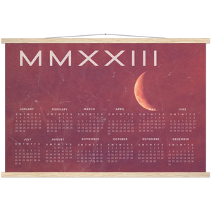 2023 Pink Moon MMXXIII Poster Calendar with Hangers